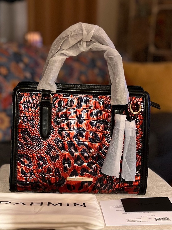 Brahmin Handbags - NWT Brahmin Cami Red Leopardess Satchel